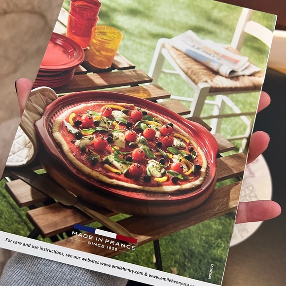 Emile Henry Kitchen Emile Henry Glazed Pizza Stone Poshmark